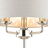 Laura Ashley Sorrento Table Lamp Polished Nickel with Silver Shade –  from Amos Lighting + Home