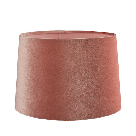 Laura Ashley Velvet Empire Drum Shade Blush Pink 25cm/10 inch –  from Amos Lighting + Home