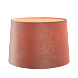 Laura Ashley Velvet Empire Drum Shade Blush Pink 25cm/10 inch –  from Amos Lighting + Home