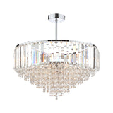 Laura Ashley Vienna 5 Light Semi Flush Crystal and Polished Chrome –  from Amos Lighting + Home