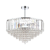 Laura Ashley Vienna 5 Light Semi Flush Crystal and Polished Chrome –  from Amos Lighting + Home