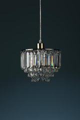 Laura Ashley Vienna Easy Fit Pendant Crystal and Antique Brass –  from Amos Lighting + Home