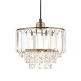 Laura Ashley Vienna Easy Fit Pendant Crystal and Antique Brass –  from Amos Lighting + Home