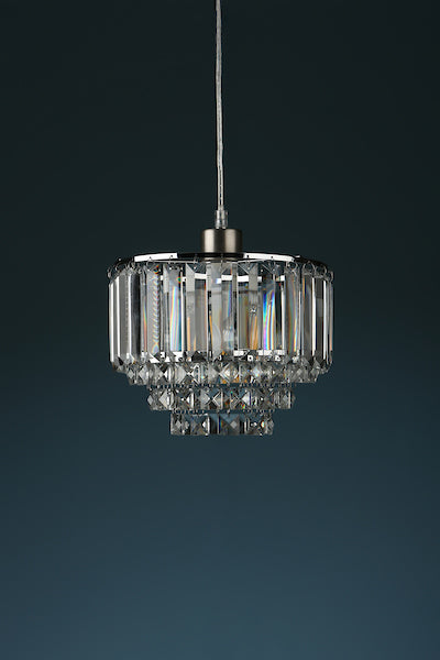 Laura Ashley Vienna Easy Fit Pendant Crystal and Polished Chrome –  from Amos Lighting + Home