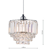 Laura Ashley Vienna Easy Fit Pendant Crystal and Polished Chrome –  from Amos Lighting + Home