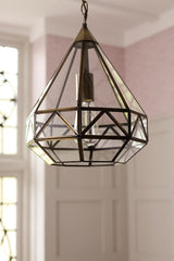 Laura Ashley Zaria Lantern Pendant Ceiling Light Antique Brass –  from Amos Lighting + Home