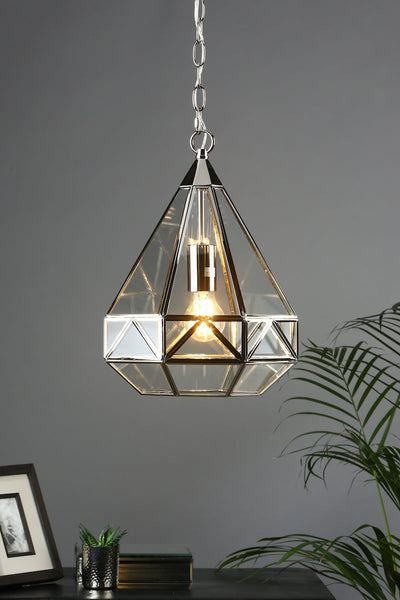 LAURA ASHLEY ペンダント Laura Ashley Zaria Lantern Pendant Polished Silver | Modern