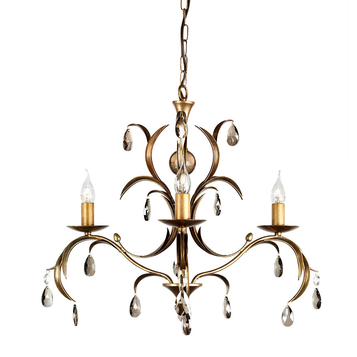 Elstead Lily 3 Light Chandelier