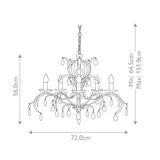 Elstead Lily 5 Light Chandelier