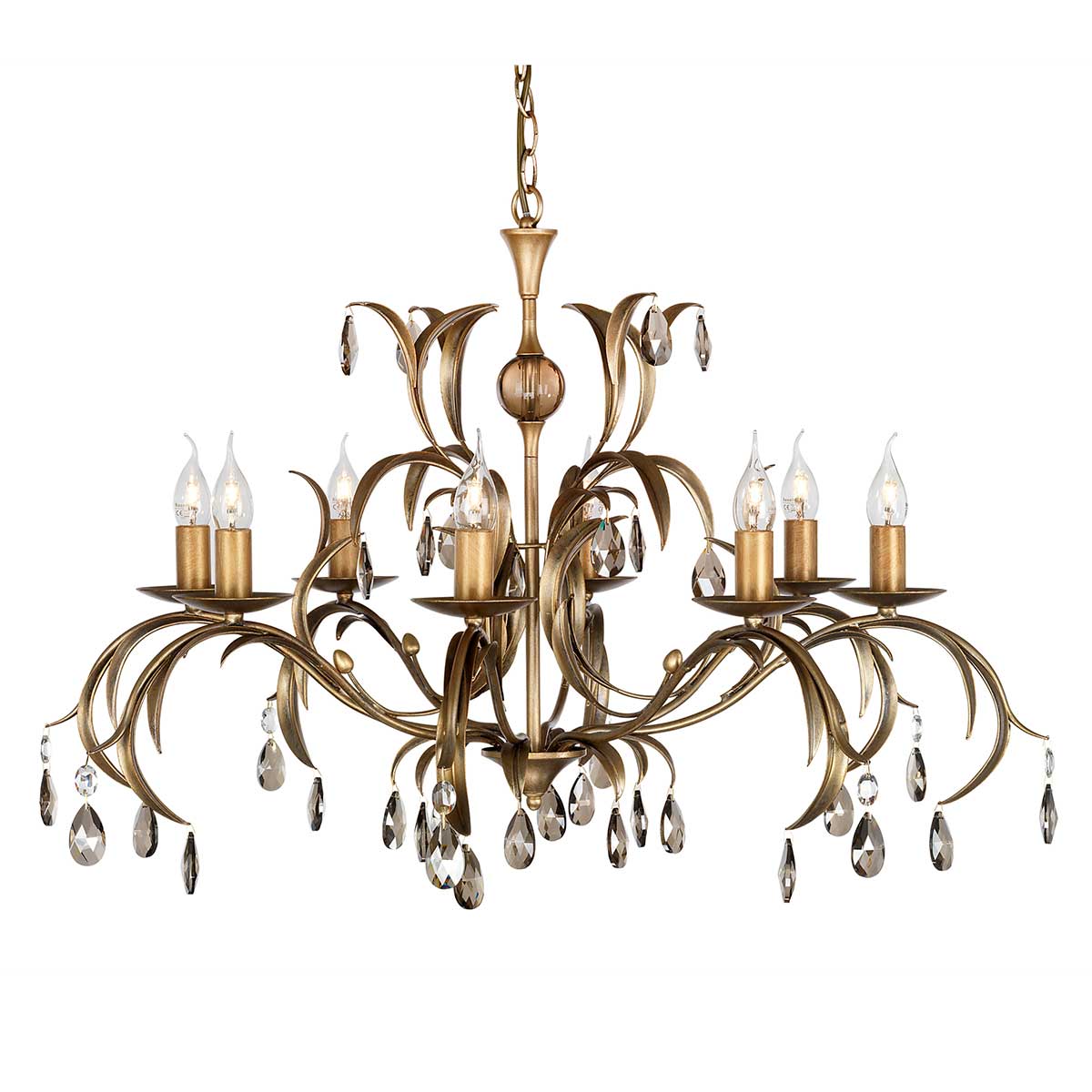 Elstead Lily 8 Light Chandelier