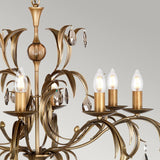Elstead Lily 8 Light Chandelier