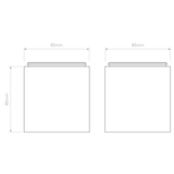 Astro Kos Square II Matt White Bathroom Downlight