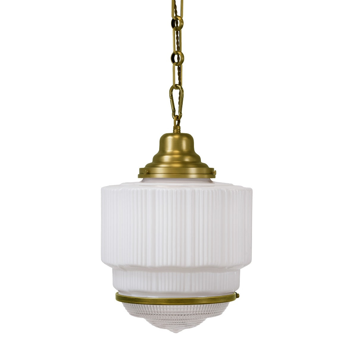 Soho Lighting The Dean Pendant Light Lacquered Aged Brass