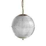 Soho Lighting Hollen Globe Classic Polished Brass Glass Pendant Light