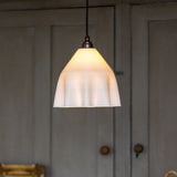 Soho Lighting Drape Pendant Soft White Light with Old English Bronze Bulb Holder & Brown Cable