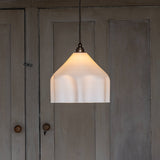 Soho Lighting Drape Pendant Grand Soft White Light with Old English Bronze Bulb Holder & Brown Cable