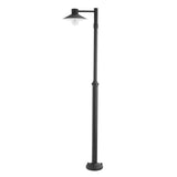 Norlys Lund 1 Light Lamp Post Black