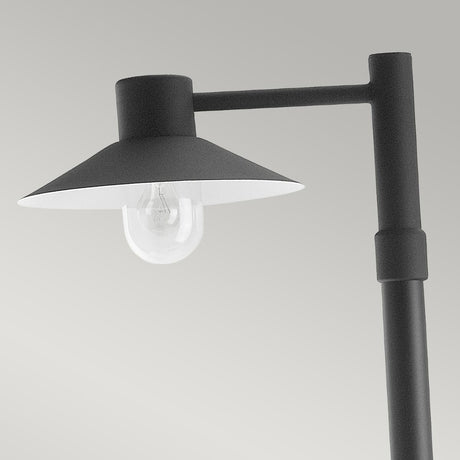 Norlys Lund 1 Light Lamp Post Black