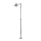 Norlys Lund 1 Light Lamp Post - Galvanised