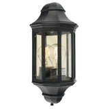 Norlys Malaga Mini 1 Light Mini Wall Lantern - Black
