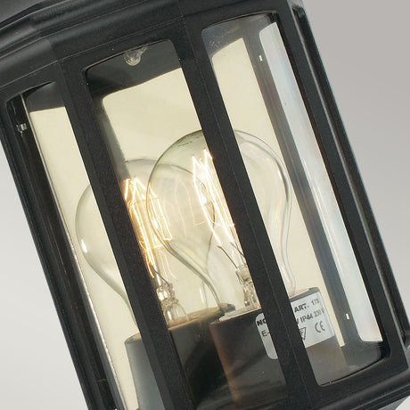 Norlys Malaga Mini 1 Light Mini Wall Lantern - Black