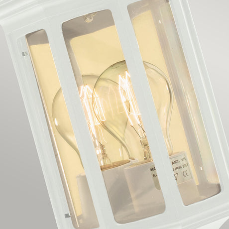 Norlys Malaga Mini 1 Light Mini Wall Lantern - White