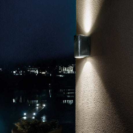 Norlys Mandal 2 Light Up/Down Wall Light Galvanised