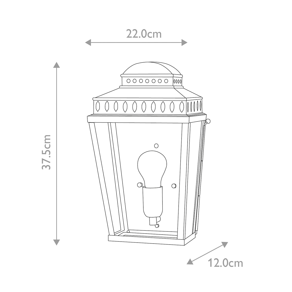 Elstead Mansion House 1 Light Wall Lantern Verdigris