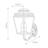 Elstead Mansion House 3 Light Wall Lantern
