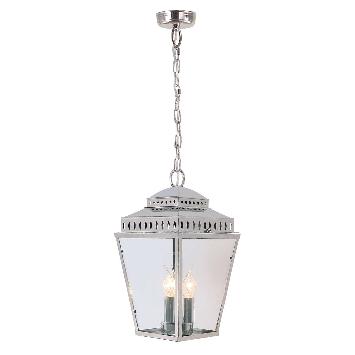Elstead Mansion House 3 Light Chain Lantern Silver