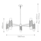 Elstead Marvele 10 lt Chandelier