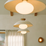 Studio Haran Dawn Pendant Light in Ceramic and Oak