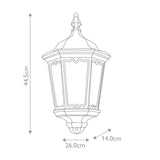 Elstead Medstead 1 Light Half Lantern