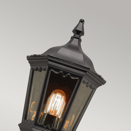 Elstead Medstead 1 Light Half Lantern with PIR