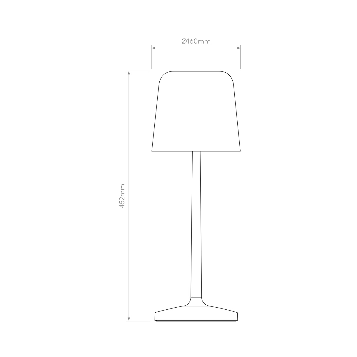Astro Ella Table Matt Black Interior Table Light