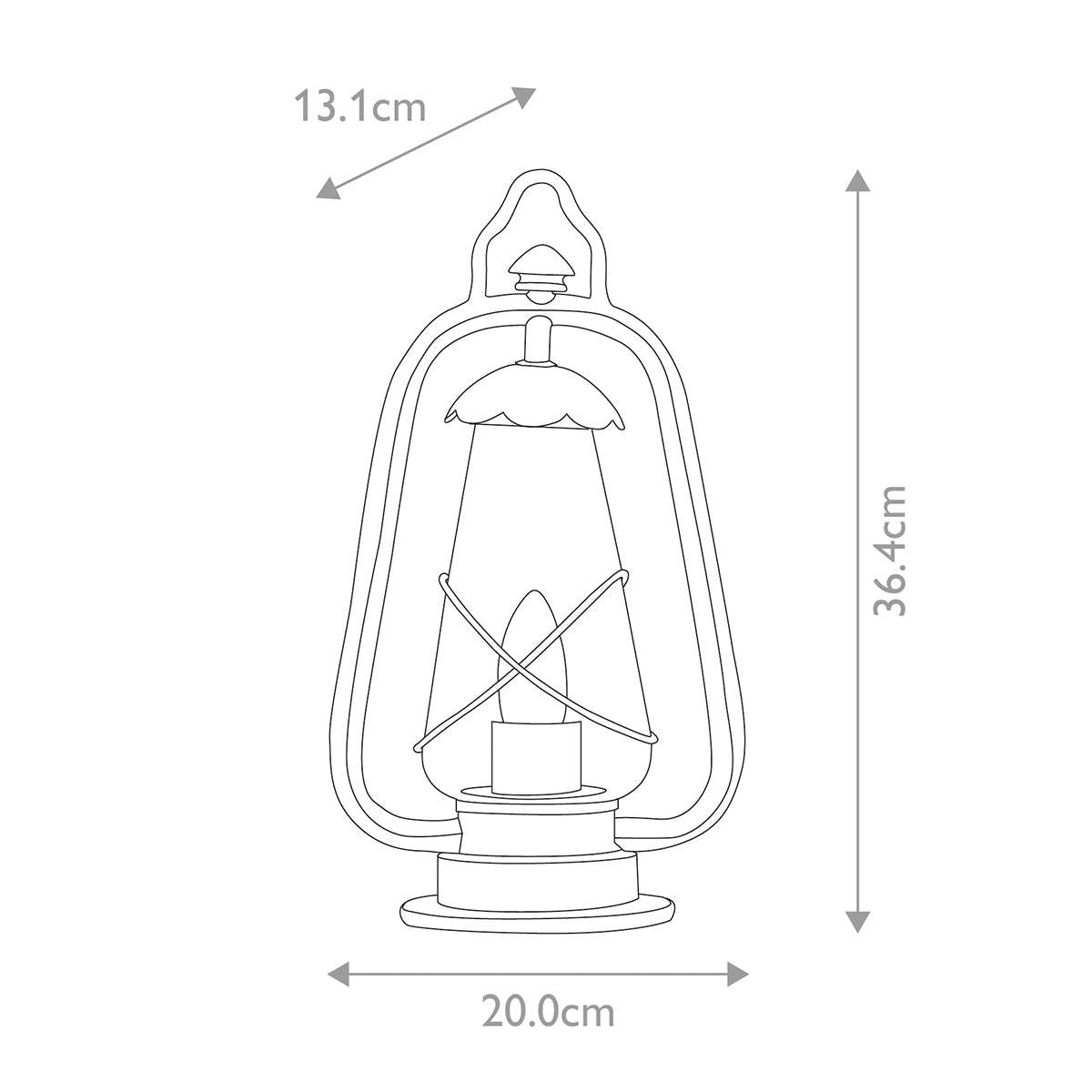 Elstead Miners 1 Light Pedestal Lantern
