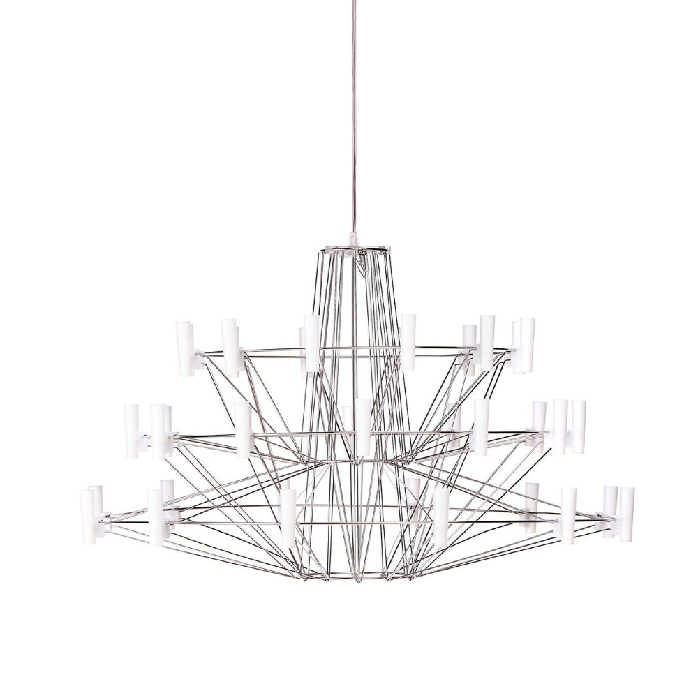 miyo Moooi Coppelia Suspended Chandelier Small Chrome | Issey Miyake