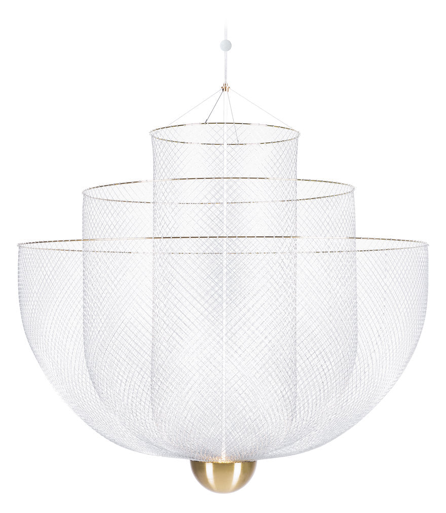 Moooi Meshmatics Gold Chandelier Large –  from Amos Lighting + Home