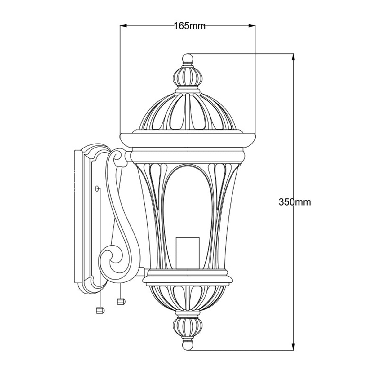 Elstead New England 1 Light Wall Lantern Small