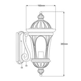 Elstead New England 1 Light Wall Lantern Small