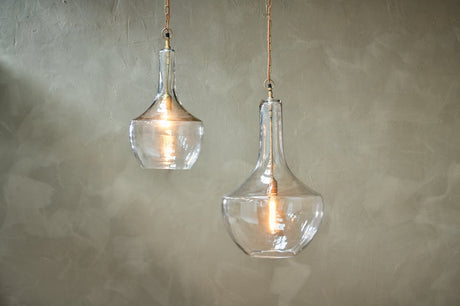 Nkuku Agatarla Recycled Clear Glass Pendant Small –  from Amos Lighting + Home