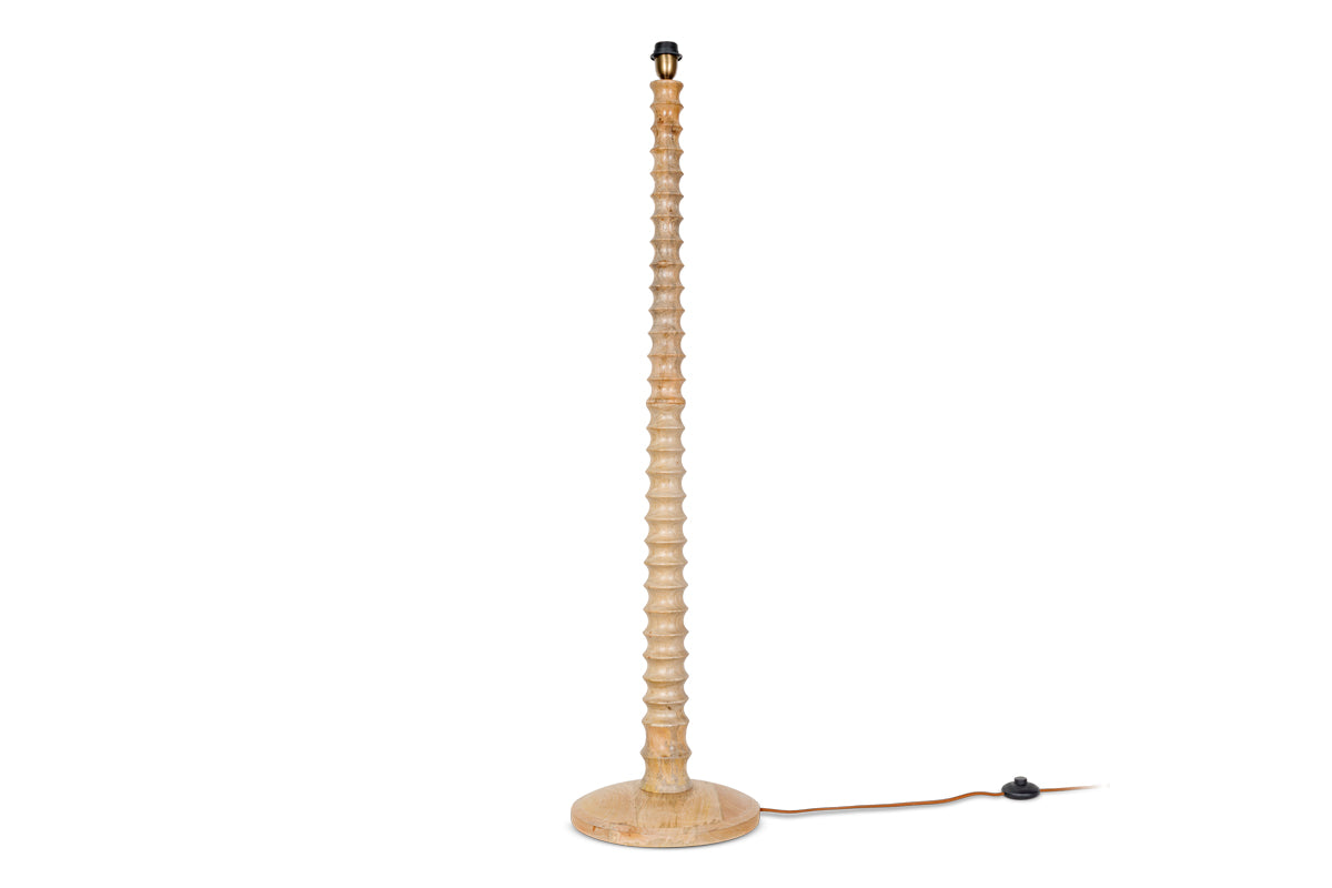 Nkuku Avisa Mango Wood Floor Lamp –  from Amos Lighting + Home