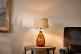 Nkuku Baba Recycled Burnt Amber Glass Table Lamp Small Tall –  from Amos Lighting + Home