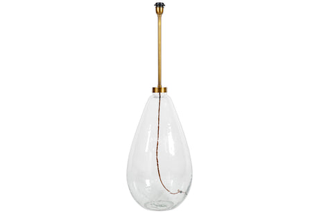 Nkuku Baba Recycled Clear Glass Floor Lamp –  from Amos Lighting + Home