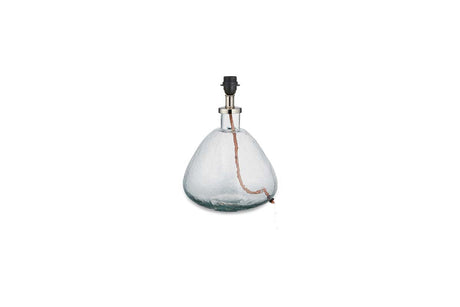 Nkuku Baba Recycled Clear Glass Table Lamp Small Wide –  from Amos Lighting + Home