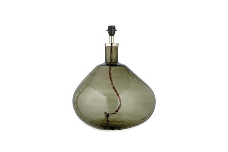 Nkuku Baba Recycled Green Smoke Glass Table Lamp Large Wide –  from Amos Lighting + Home