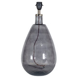 Nkuku Baba Recycled Smoke Glass Table Lamp Large Tall –  from Amos Lighting + Home