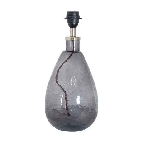 Nkuku Baba Recycled Smoke Glass Table Lamp Small Tall –  from Amos Lighting + Home