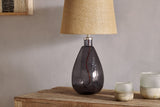 Nkuku Baba Recycled Smoke Glass Table Lamp Small Tall –  from Amos Lighting + Home