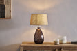 Nkuku Baba Recycled Smoke Glass Table Lamp Small Tall –  from Amos Lighting + Home